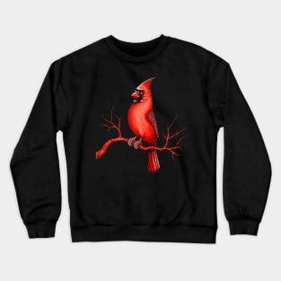 Red Cardinal bird cute cardinal Crewneck Sweatshirt